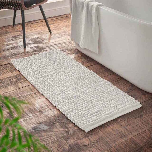 Bianca Aspen Bobble Bath Runner White - DISC Aspen Bobble Bath Runner White - image 1