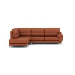 Bolero Corner Sofa - Combination 1 2 Piece Corner Left Terminal Cat 20S - Left Hand Facing - NWS-605D WARM BROWN