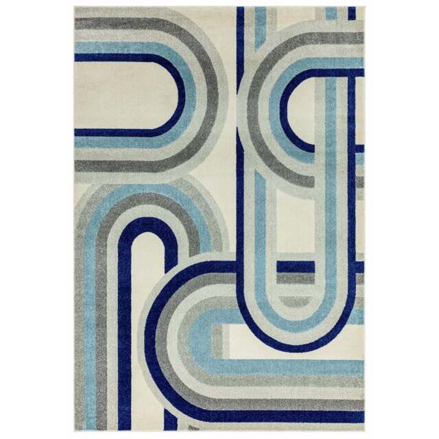 Nasir Retro Blue Rug - NV30 Retro Blue - 120cm x 170cm - image 1