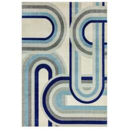Nasir Retro Blue Rug - NV30 Retro Blue - 120cm x 170cm - thumbnail 1