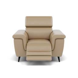 Sparta Recliner Armchair - Chair W/ Power Recliner W/ Ratchet Headrest Cat NL/O/S - Power with Manual Headrest - NL5103 New York Sand
