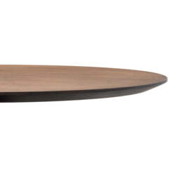 Eichholtz Genova Round Dining Table Grey Marble  Mocha Straight Oak Veneer  Brushed Brass Finish - Round Dining Table Grey Marble  Mocha Straight Oak Veneer  Brushed Brass Finish - thumbnail 7