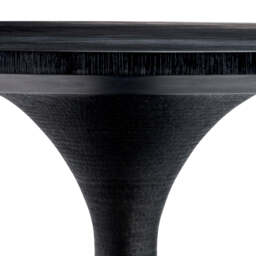Eichholtz Melchior Round Dining Table Charcoal Oak Veneer / Bronze Finish - Round Dining Table Charcoal Oak Veneer / Bronze Finish - thumbnail 6