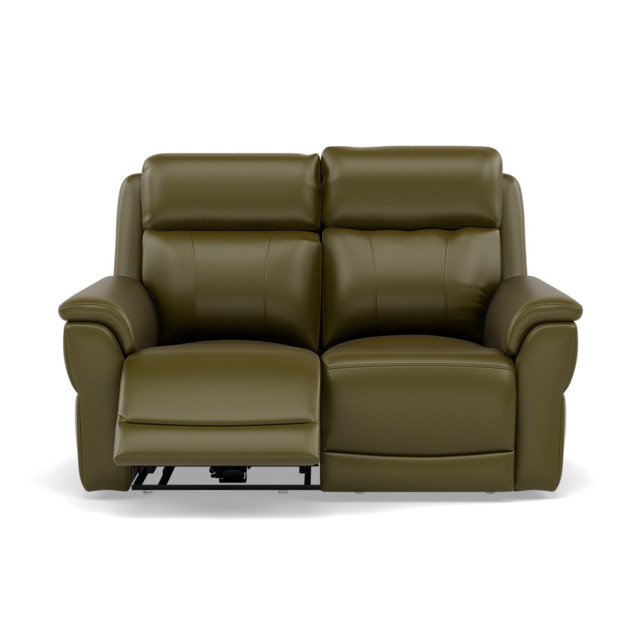 Juno 2 Seater Recliner Sofa - 2 Seater Sofa 2 Power Recliners Lumbar Support Cat 60 - Power with Power Lumbar & USB - Cat-60/16 Montana Oregano - image 1