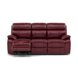 Galaxy 3 Seater Power Recliner Sofa - BVS-035C DEEP RED