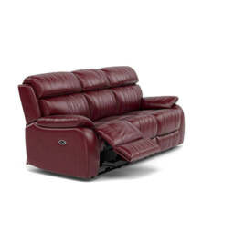 Galaxy 3 Seater Power Recliner Sofa - BVS-035C DEEP RED - thumbnail 3