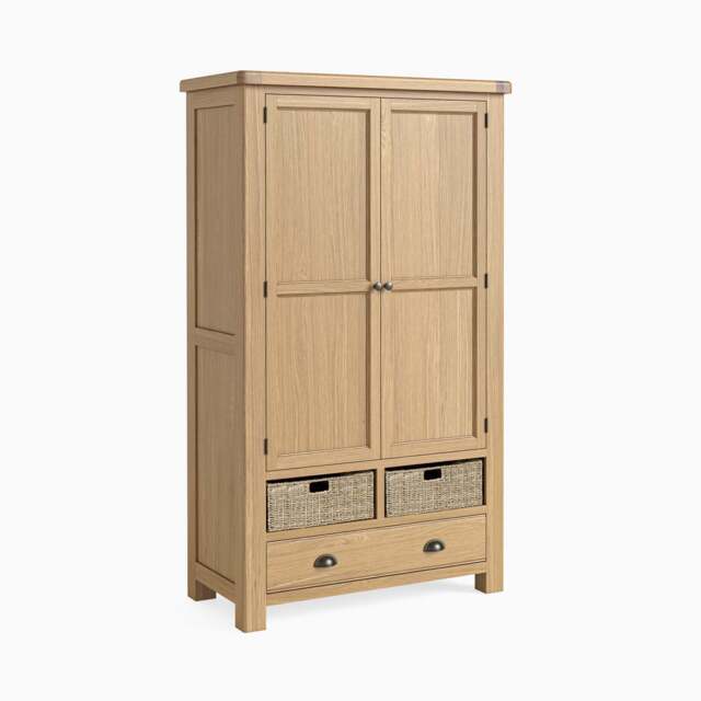 Navarre Larder Cabinet - Larder Unit Oak / Oak Veneer - image 1