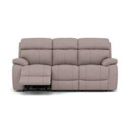 Galaxy 3 Seater Recliner Sofa - 3 Seater Sofa 2 Manual Recliners Fabric - Manual Recliner - BFA-BLJ-22 DOVE GREY - thumbnail 1