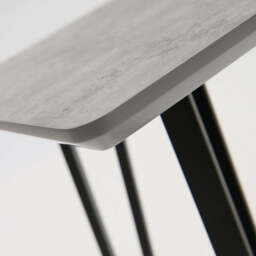 Akida Bar Table - Bar Table Faux Concrete / Black Powder - thumbnail 3