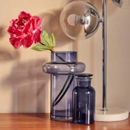 DISC Cabrina Large Blue Glass Vase
