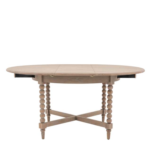 Artisan Round Extending Dining Table - Round Ext Dining Table 120/160x120cm Natural - image 1