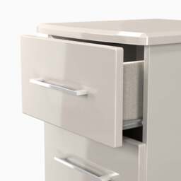 Portland 3 Drawer Bedside Cabinet - 3 Drawer Bedside Cabinet - KGK - Kashmir Gloss & Kashmir - thumbnail 6