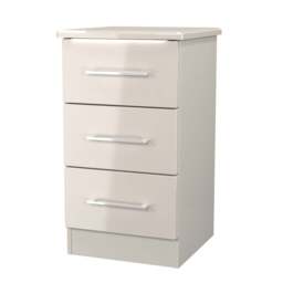 Portland 3 Drawer Bedside Cabinet - 3 Drawer Bedside Cabinet - KGK - Kashmir Gloss & Kashmir - thumbnail 5