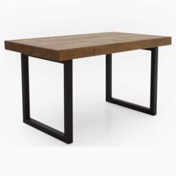Detroit Dining Table - 135cm Dining Table Oaklands & Rustic Natural Finish - thumbnail 3