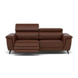 Sparta 3 Seater Recliner Sofa - 3 Str W/ 2 Power Recliner W/ 2 Power Headrest Cat M/S - Power with Power Headrest & USB - M1595 Monaco Coffee - thumbnail 1