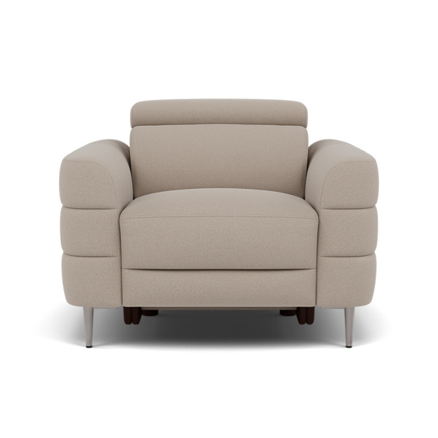 Hoy Armchair - Chair Static W/Manual Headrest Fabric - CU9101-5-UK Oxford Beige - image 1