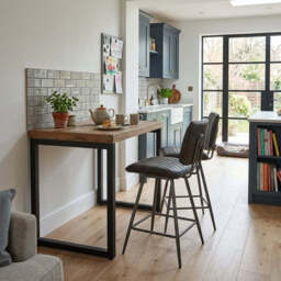Detroit Bar Table & 2 Starley Bar Stools Set - thumbnail 2