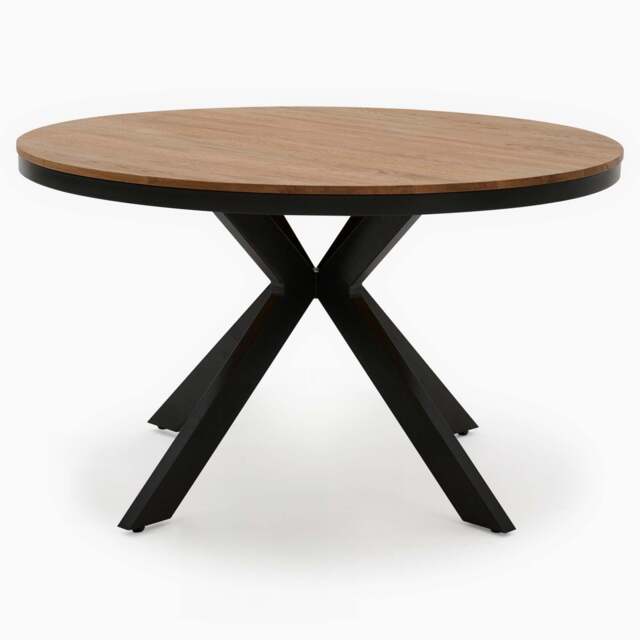 Bourton Oak Round Dining Table - 130cm Round Dining Table Oak / Veneer - image 1