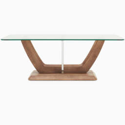Newport Coffee Table - Coffee Table Two Tone / Chrome / Glass - thumbnail 1