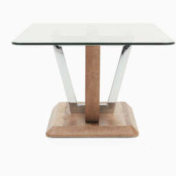 Newport Coffee Table - Coffee Table Two Tone / Chrome / Glass - thumbnail 3
