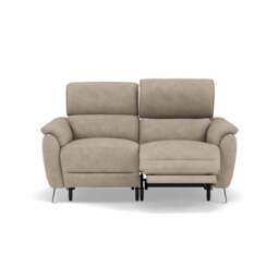 Sol 2 Seater Recliner Sofa - 2 Seater Power Recliner Sofa with Head Tilt F8 - Darwin Mink 50366