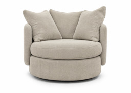 Vogue Williams Piccadilly Large Swivel Chair - Large Swivel Chair Soft Chenille - Soft Chenille Stone - thumbnail 1