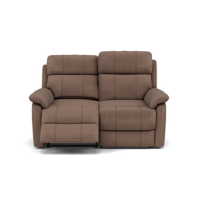 Fara 2 Seater Recliner Sofa - 2 Seater with 2 Power Recliners Fabric - Power Recliner with USB - BFA-MAD-05 DARK TAUPE - image 1