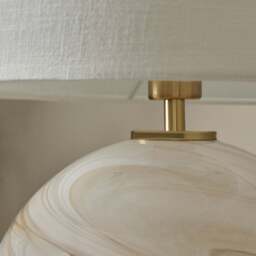 Lewis Marble Glass Ball Table Lamp  - Lewis Marble Glass Ball Table Lamp - thumbnail 2
