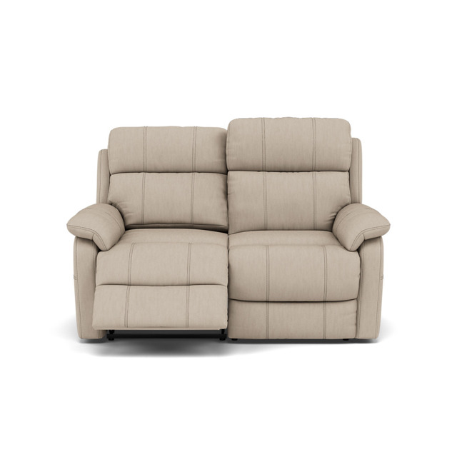 Fara 2 Seater Recliner Sofa - 2 Seater with 2 Power Recliners Cat 25S - Power Recliner with USB - NCS-039C PEBBLE - image 1