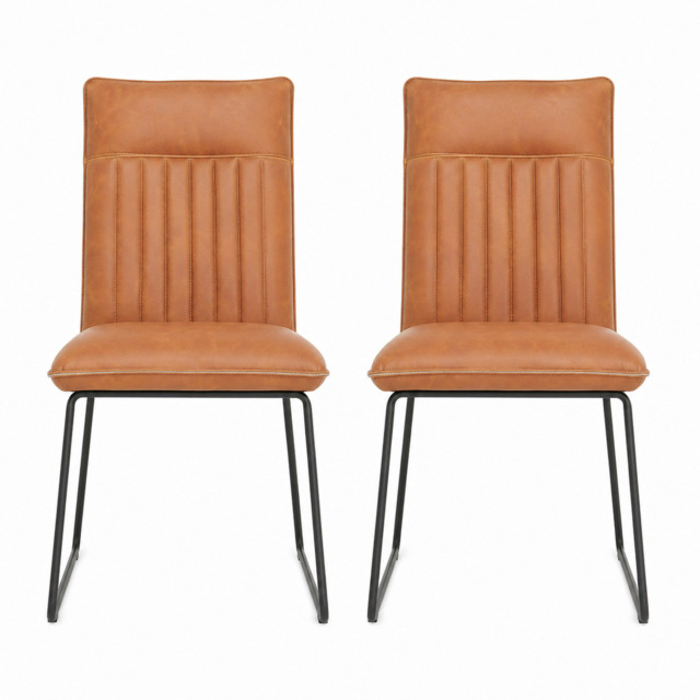 Marx Pair of Tan Dining Chairs - Dining Chair - Pair Tan - image 1
