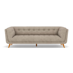 Siena 3 Seater Sofa - 2.5 Seater Sofa F8 + Cat 60 - Darwin Mink 50366+Cat 60/06 - thumbnail 1