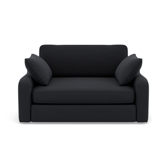 Thalia Loveseat - Snuggler Grade B - Plush Velvet Charcoal - image 1