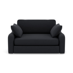 Thalia Loveseat - Snuggler Grade B - Plush Velvet Charcoal - thumbnail 1