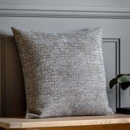 Chenille Grey Cushion - Chenille Cushion Grey 55CM - thumbnail 2