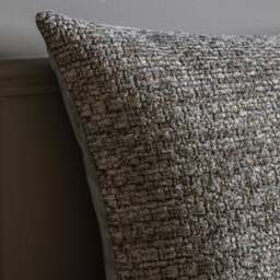 Chenille Grey Cushion - Chenille Cushion Grey 55CM - thumbnail 3