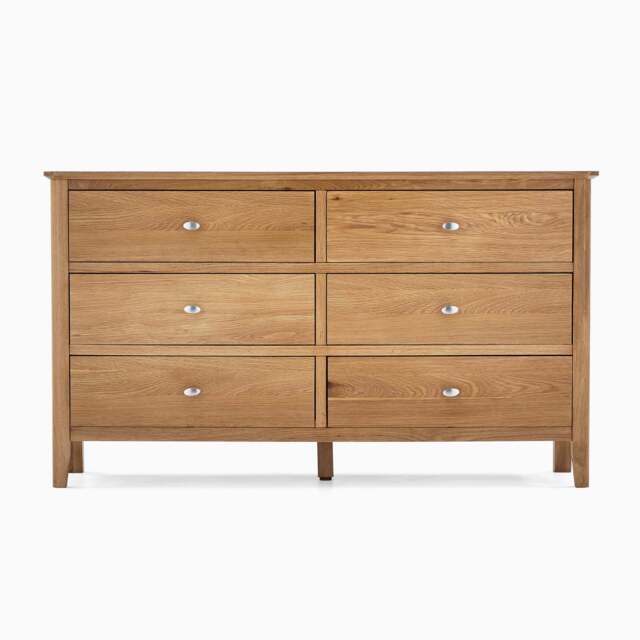 Bexley 3 + 3 Drawer Chest - 3 + 3 Drawer Chest Oak - image 1