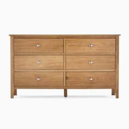 Bexley 3 + 3 Drawer Chest - 3 + 3 Drawer Chest Oak - thumbnail 1