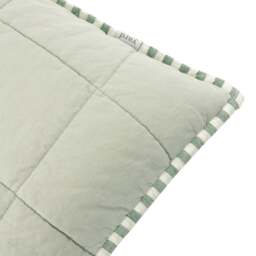 Hebden Stripe Green Square Cushion - Hebden Stripe 55X55CM Cushion Forest/Bay Green - thumbnail 3