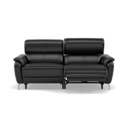 Sol 3 Seater Recliner Sofa - 3 Seater Power Recliner Sofa with Head Tilt Cat 55 - Cat-55/72 New Club Dark Grey - thumbnail 1
