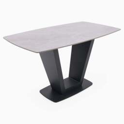 Alpha Compact Dining Table - 135cm Compact Dining Table Grey - thumbnail 5