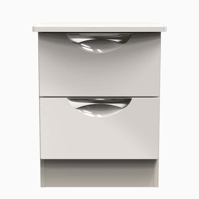 Colton 2 Drawer Bedside Cabinet - 2 Drawer Bedside Cabinet - KGK - Kashmir Gloss & Kashmir - image 1