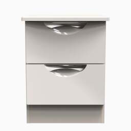 Colton 2 Drawer Bedside Cabinet - 2 Drawer Bedside Cabinet - KGK - Kashmir Gloss & Kashmir - thumbnail 1