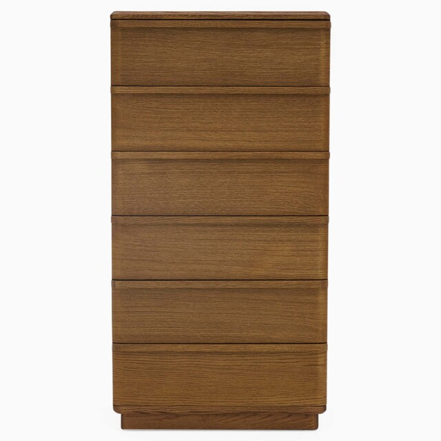 Serene 6 Drawer Wellington Cabinet - 6 Drawer Wellington Chest Oak / Oak Veneer - image 1