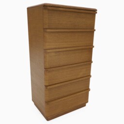 Serene 6 Drawer Wellington Cabinet - 6 Drawer Wellington Chest Oak / Oak Veneer - thumbnail 8