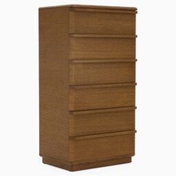 Serene 6 Drawer Wellington Cabinet - 6 Drawer Wellington Chest Oak / Oak Veneer - thumbnail 3