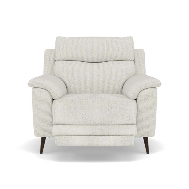 Revel Recliner Armchair - Power Recliner Chair Fabric - Power Recliner with USB - FAB-LKV - 18 FROST - image 1