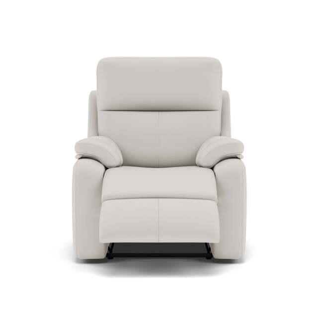 G Plan Kingsbury Recliner Armchair - Power Recliner Chair Headrest + Lumber with USB Grade L - Power with Power Headrest, Lumbar & USB - L840 Cambridge Chalk - image 1