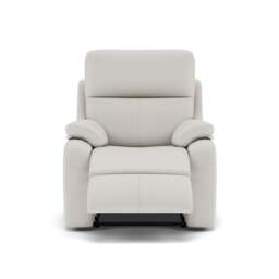 G Plan Kingsbury Recliner Armchair - Power Recliner Chair Headrest + Lumber with USB Grade L - Power with Power Headrest, Lumbar & USB - L840 Cambridge Chalk - thumbnail 1