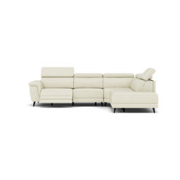 Sparta Corner Recliner Sofa - Combination 1 - Left Hand Facing Sofa Corner Group (One Motor) Cat M/S - Left Hand Facing - Power with Manual Headrest - M5657 Melbourne Black - thumbnail 3
