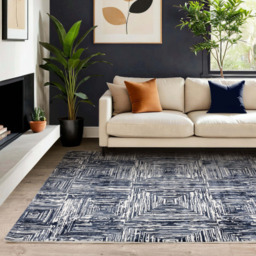 Karis Portrait Navy Rug - Portrait Navy 160 x 230cm - 160cm x 230cm - thumbnail 2